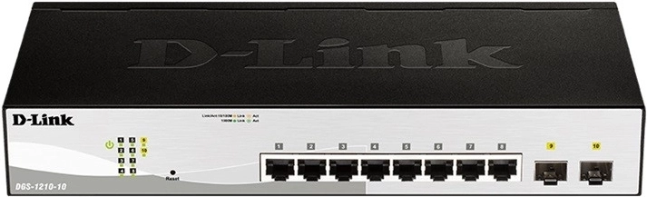 DGS-1210-10 Smart-switch 8xGE 2xSFP