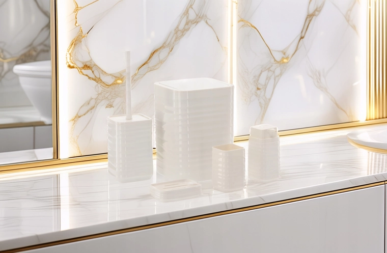 Modern geribbeld vierkant design