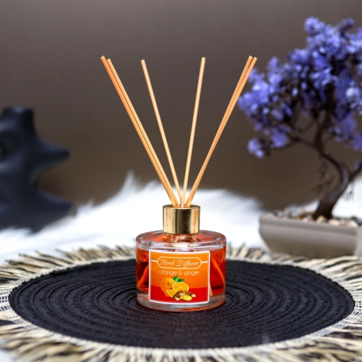 Geurstokjes met sinaasappel- en gembergeur 100 ml