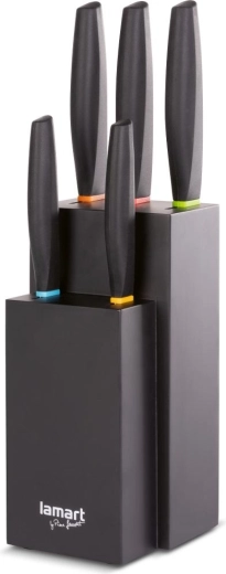 Lamart set van 5 messen in blok Color