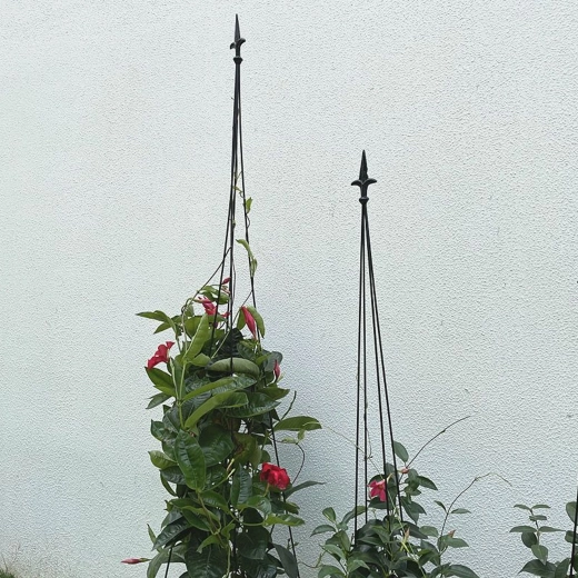 Metalen tuinobeliskt steun voor klimplanten 150 cm
