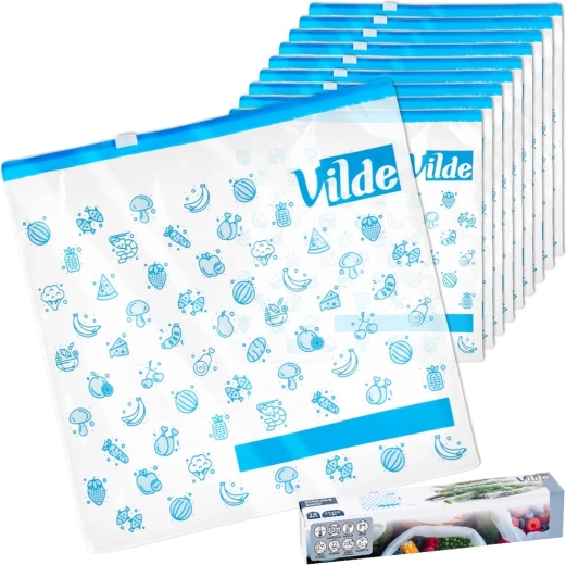 Vilde hersluitbare voedselzakjes 27 × 26 cm 10 stuks