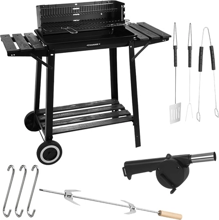 Spit met vork voor sappig vlees