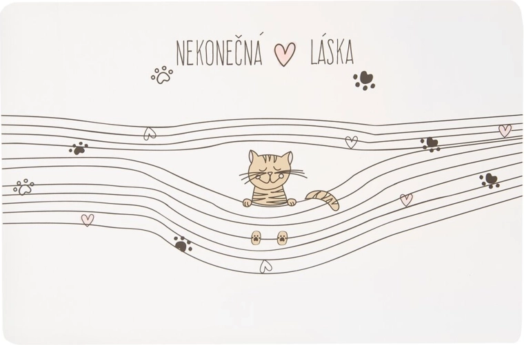 Placemats Oneindige liefde – kat (UH, 43 × 28 cm)