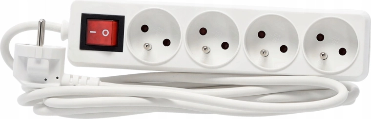 Vier geaarde Schuko-stopcontacten