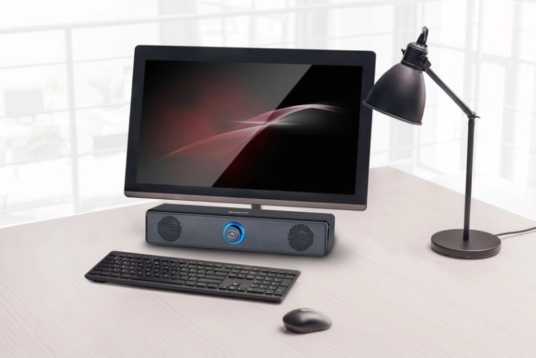 Compact ontwerp voor onder de monitor