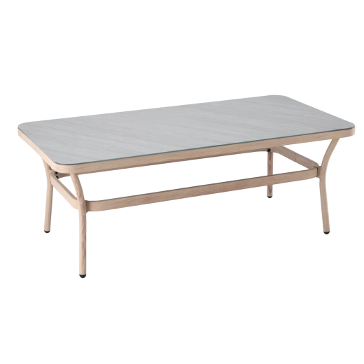 Praktische tafel van gehard glas
