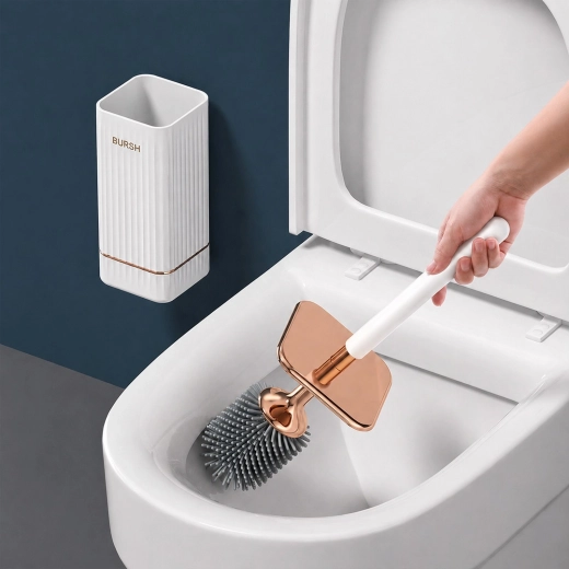 Hygiënische siliconen borstelkop die snel droogt