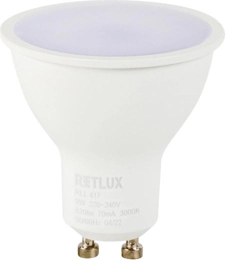 LED-lamp RETLUX GU10 9 W warm wit