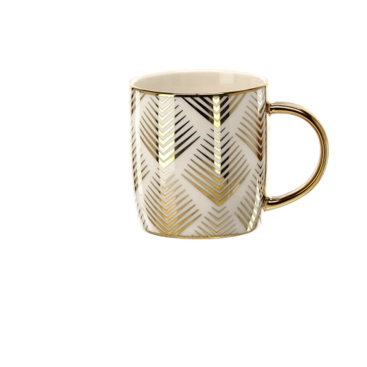 Luxe gouden details en chevronpatroon