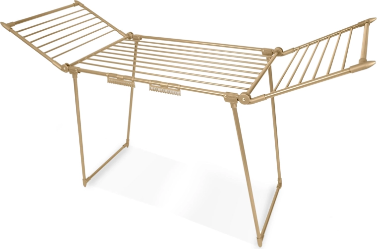 Stevige metalen constructie in elegante Gold-editie