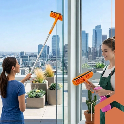 Telescopische steel 1,8 m voor veilig bereik zonder ladder