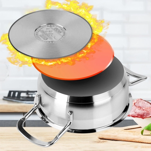 Meerlaagse bodem voor gelijkmatige warmte