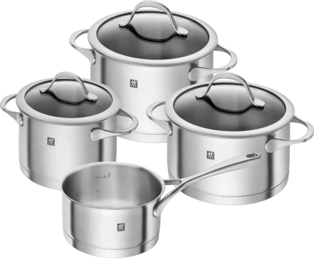 Zwilling Essence roestvrijstalen pannenset, 4-delig