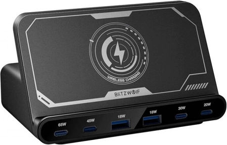 BlitzWolf snellader 160W, zwart