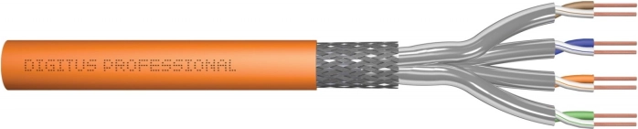 Installatietelecommunicatiekabel cat. 7 S/FTP, LSOH, AWG 23/1, 50 m, oranje
