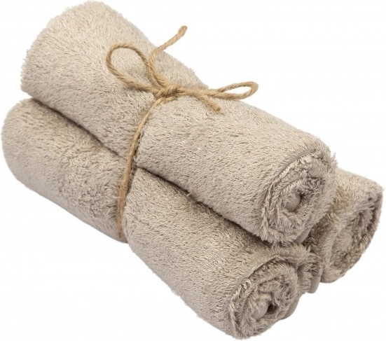 Timboo bamboe handdoeken 29,5 × 50 cm Feather Grey - 3 stuks