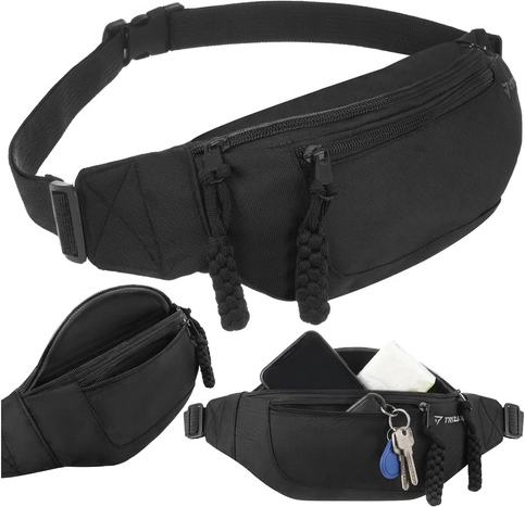 Twee ritsvakken voor overzichtelijk opbergen van spullen