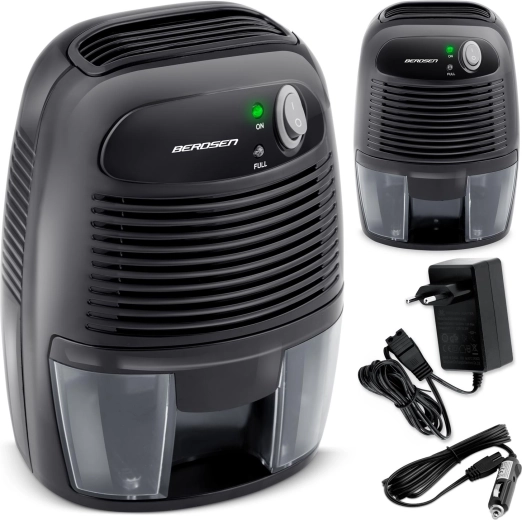 Berdsen BR-68B elektrische luchtontvochtiger met 12V auto-adapter, zwart