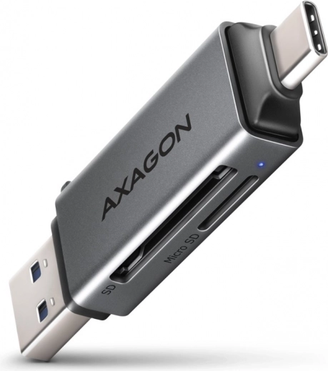 Externe kaartlezer USB3.2 Gen 1 Type-C + Type-A SD/microSD