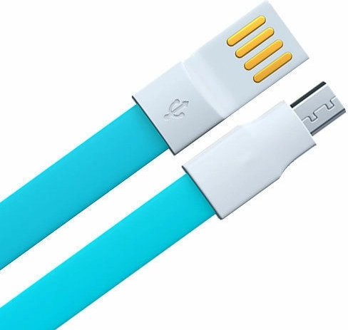 Datakabel micro USB 1,2 m blauw Remax