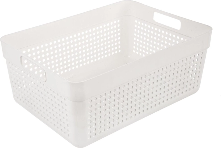 Opbergmand Terra wit 32,5 × 23,5 × 14 cm