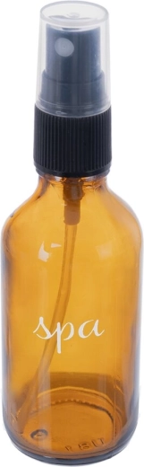 Cosmetisch SPA-flesje 60 ml van bruin (amber) glas met verstuiver
