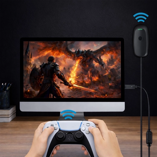 Draadloze verbinding van Xbox 360-controller met pc