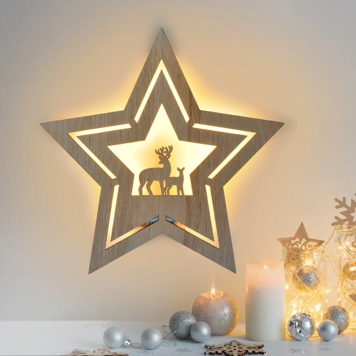 24 LED met warmwit licht