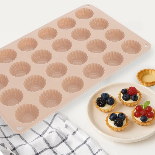 Flexibel siliconen voor gemakkelijk uitnemen van desserts