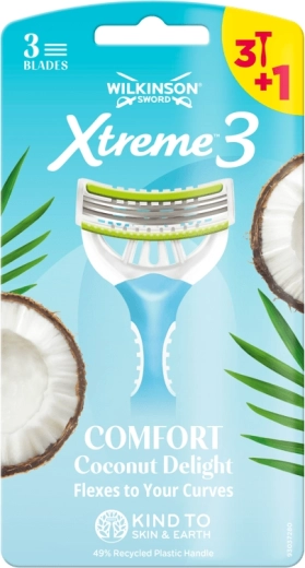 Dames scheermes Wilkinson Xtreme 3 Comfort Coconut Delight 4 stuks