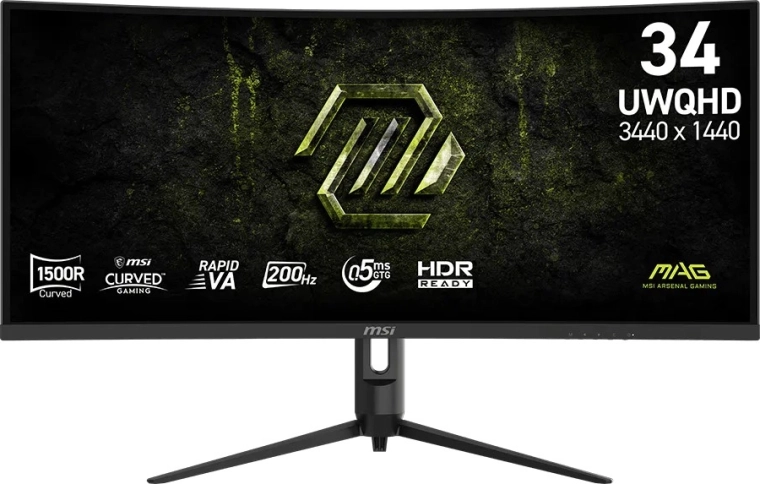 MSI MAG 342CQRF E20 gebogen gamingmonitor 34" UWQHD 200 Hz