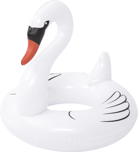Opblaasbare zwaan-zwemband 115 cm