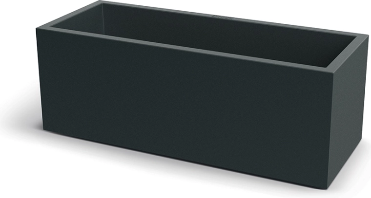 Bloempot CUBLA CASE 98 cm donkergrijs