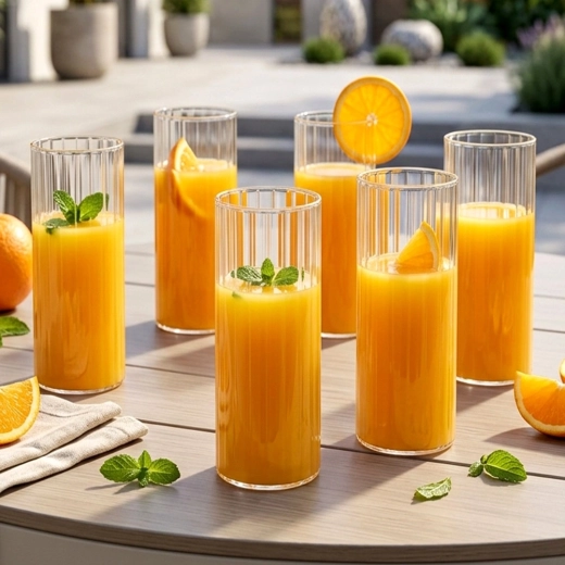 Praktische set 6× 560 ml voor elke dag en voor gasten