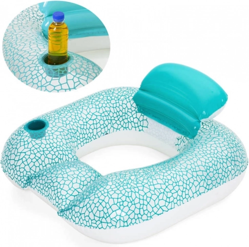 Opblaasbare waterstoel BESTWAY, turquoise-wit