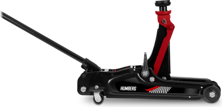 Eenvoudige bediening dankzij 360° wieltjes en lange hendel