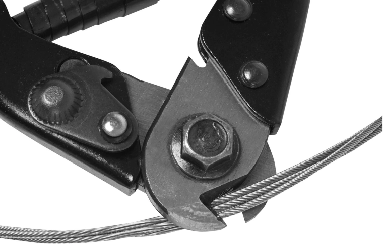 Schone snede van stalen draden en kabels