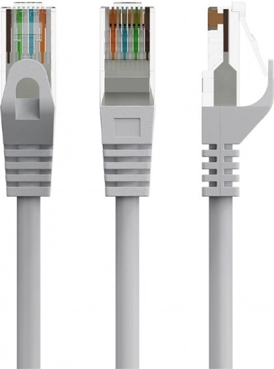Patchkabel CAT6 koperen UTP 15 m grijs