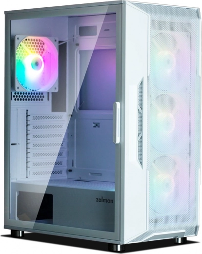 Witte computerbehuizing I3 Neo ATX Mid Tower RGB