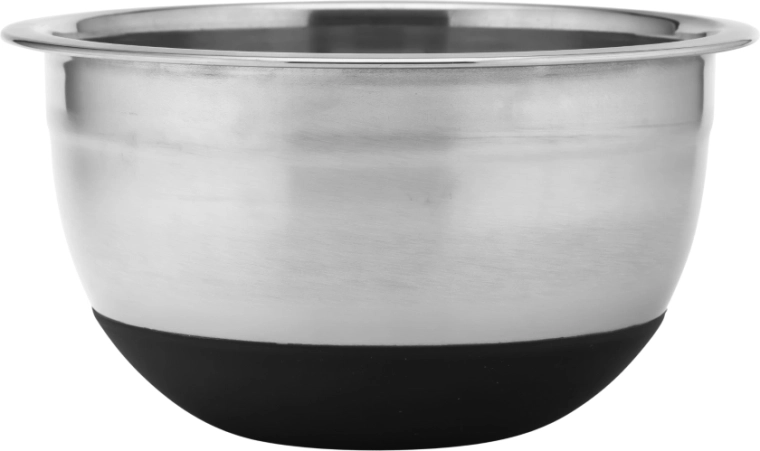 Roestvrijstalen kom Altom Design met siliconen antislipbodem 16 × 8 cm