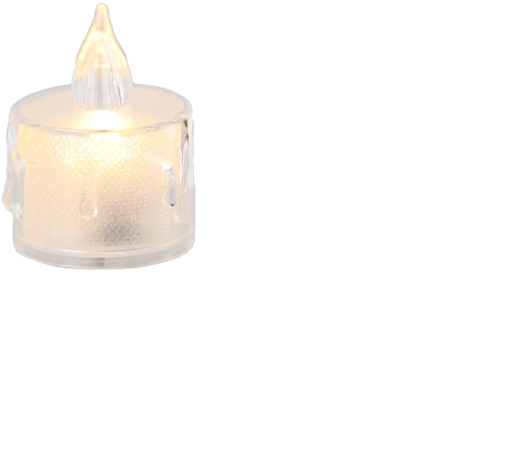 Warm wit licht en realistisch effect