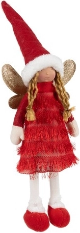 Winterse kerstoutfit in rood