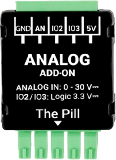 Shelly analoge module 0–30 V voor Shelly the Pill