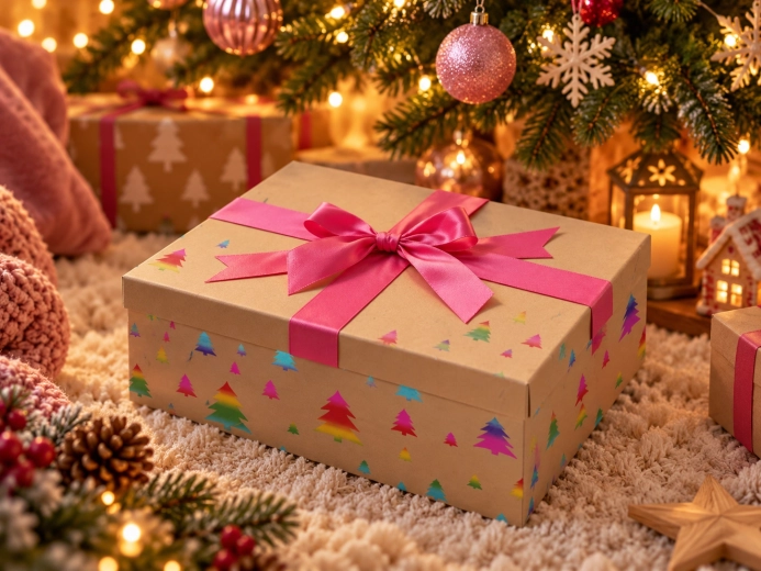 Vrolijk kerstmotief