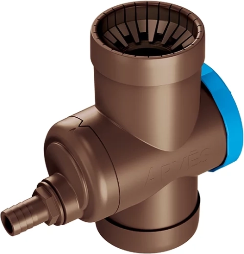 Regenwaterafleider Rain collector met filter, donkerbruin