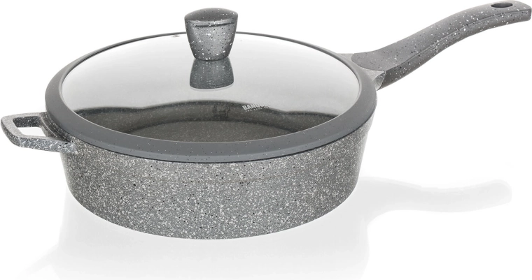 Glazen deksel met veilige knop