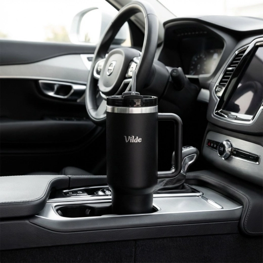 Ergonomische handgreep en vorm geschikt voor bekerhouders in de auto