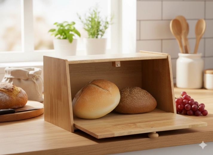 Praktische voorklep met ronde greep