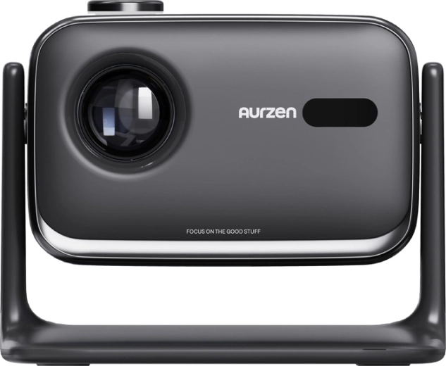 Aurzen Boom Mini zwarte mini projector met Google TV